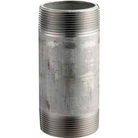 MERIT BRASS 1-1/4 In. X 5 In. 304 Stainless Steel Pipe Nipple - 16168 PSI - Sch. 40 - Domestic 4020-500